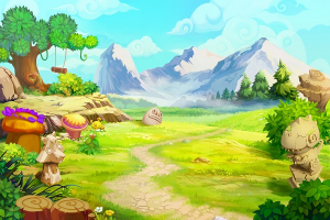 عکس با کیفیت نقاشی دیجیتالی منظره